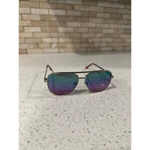 Blenders Shadow Aviator Sunglasses Polarized Silver Purple